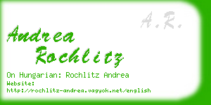 andrea rochlitz business card